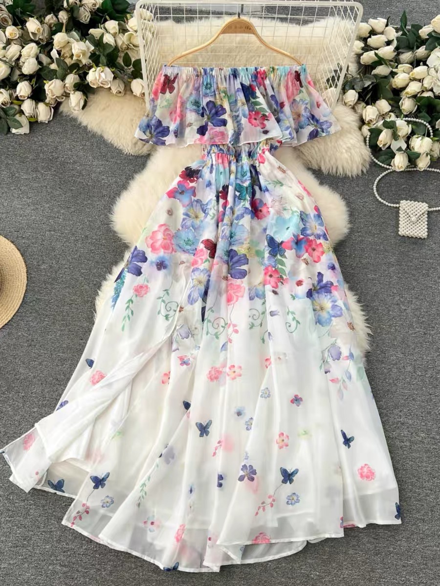 Same day different girl floral dress CD770 image